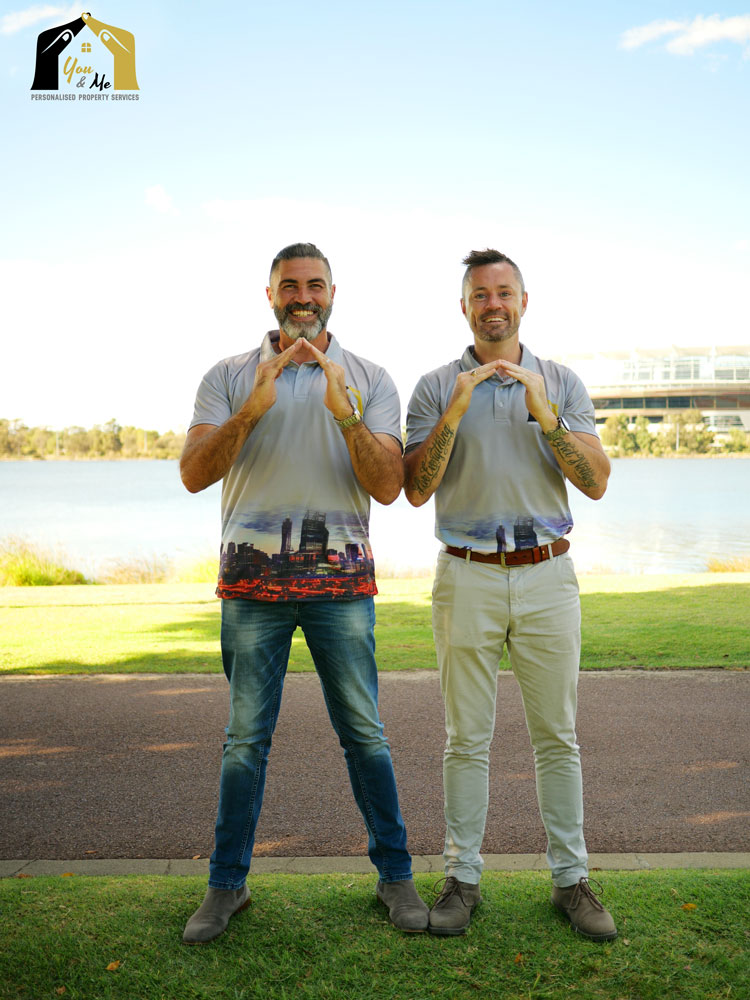 Simon Deering and Heath Bassett Co-Founders of the buyers agency YouandMe Pesonalised Property Services