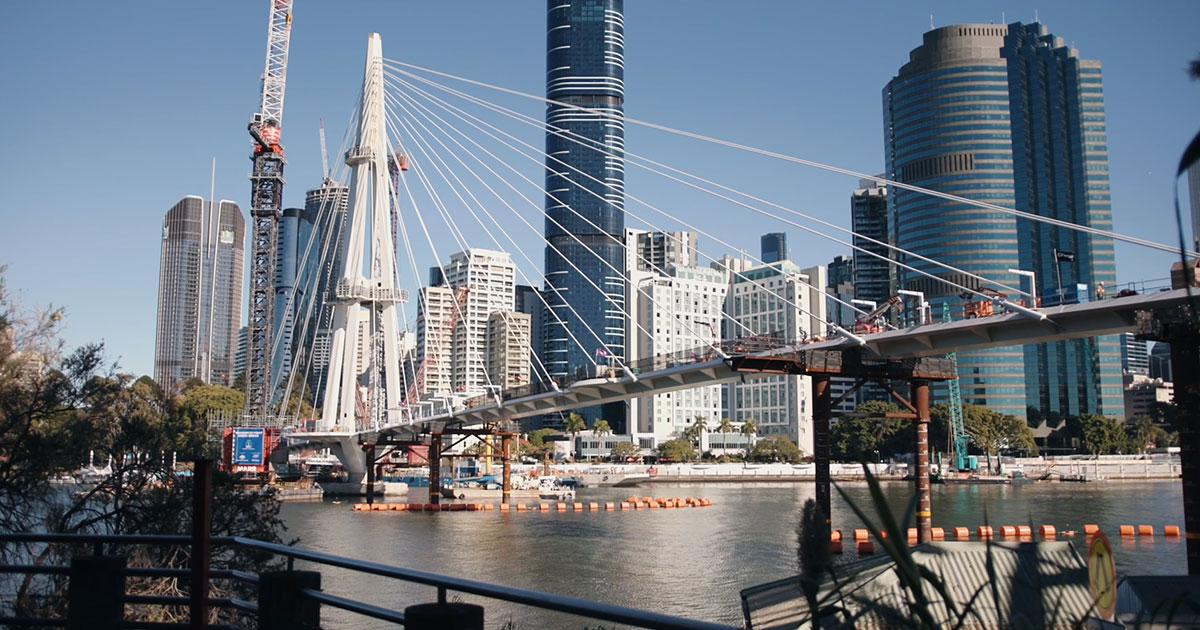 The Kangaroo Point Green Bridge