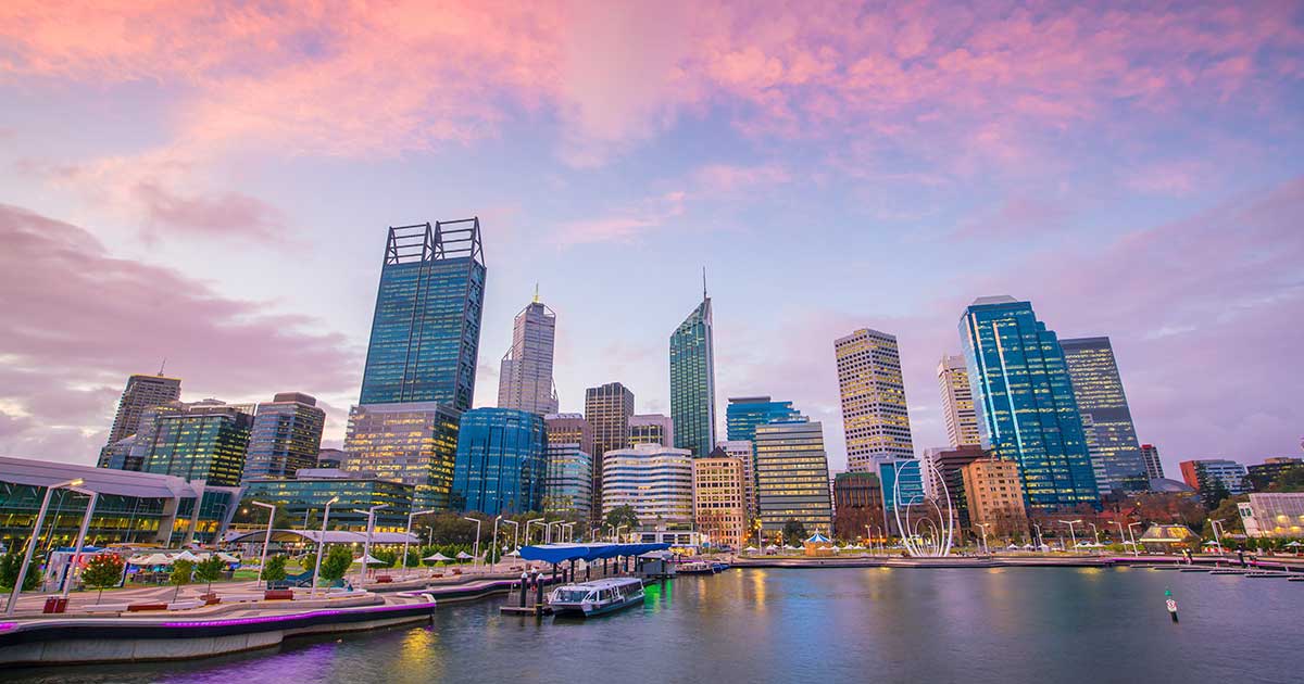 Elizabeth Quay in Perth