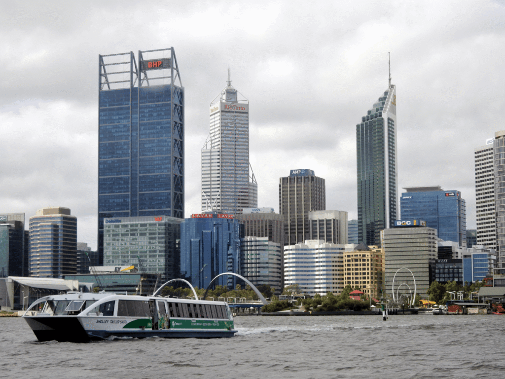 Perth city location near Elizabeth Quay