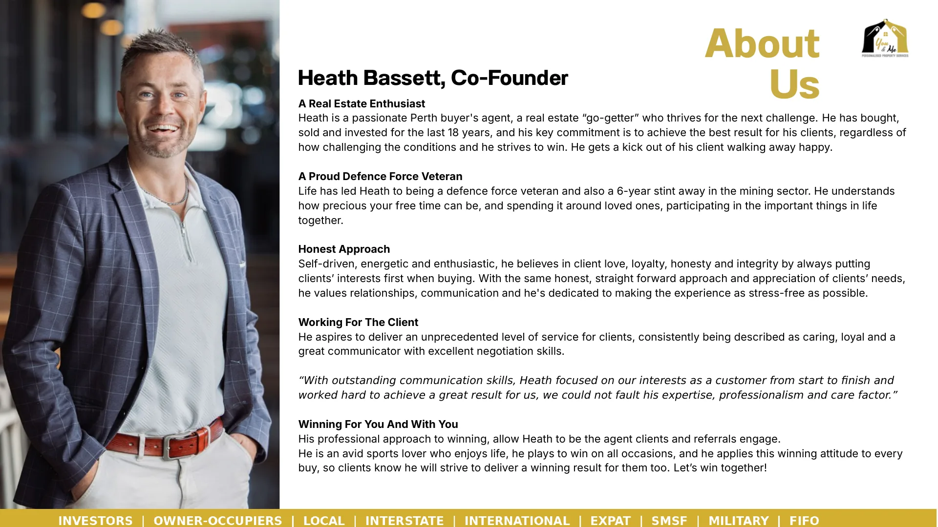 About Heath Bassett, co-founder